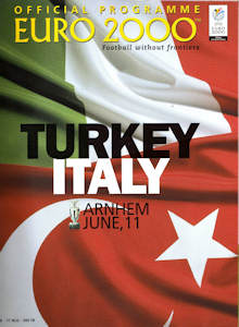 Offizielles Programm EM 2000 Gruppe B Türkei-Italien
