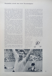 Album Sammelalbum Bundesliga 1963-1964 63/64 1. Spieljahr 1963/64 Westfälische Rundschau innen