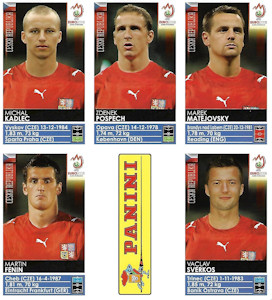 Album Sammelalbum EM 2008 Panini Euro 2008 Update-Sticker Europameisterschaft 2008 Tschechien