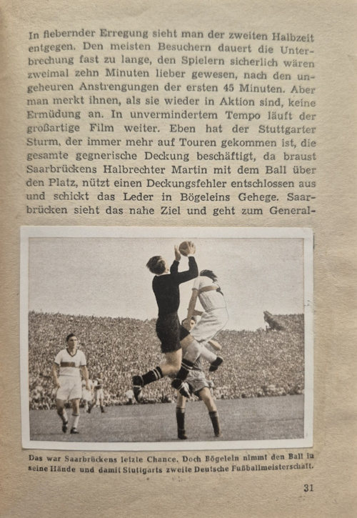 Deutsche Fussballmeisterschaft 1952 Bunte Welt Bilder Album Fußballmeisterschaft