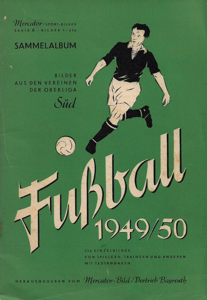 Album Sammelalbum Fußball Fussball 1949/50 Oberliga Süd Mercator Serie 6 Stephan Luger