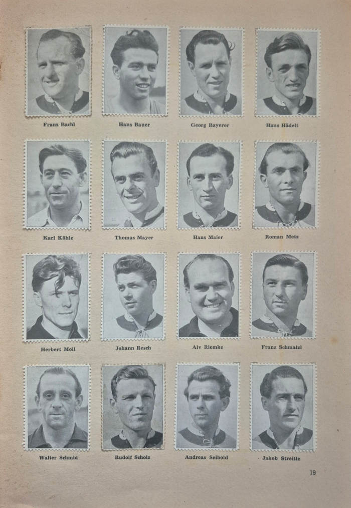 Album Sammelalbum Fußball Fussball 1949/50 Oberliga Süd Mercator Serie 6 Stephan Luger