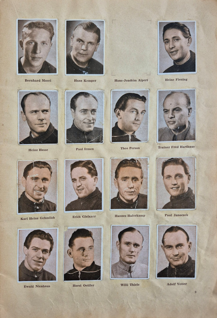 Album Sammelalbum Fußball Fussball 1950/51 Oberliga Nord Kiddy Mercator Serie F7 Innen VfL Osnabrück Eintracht