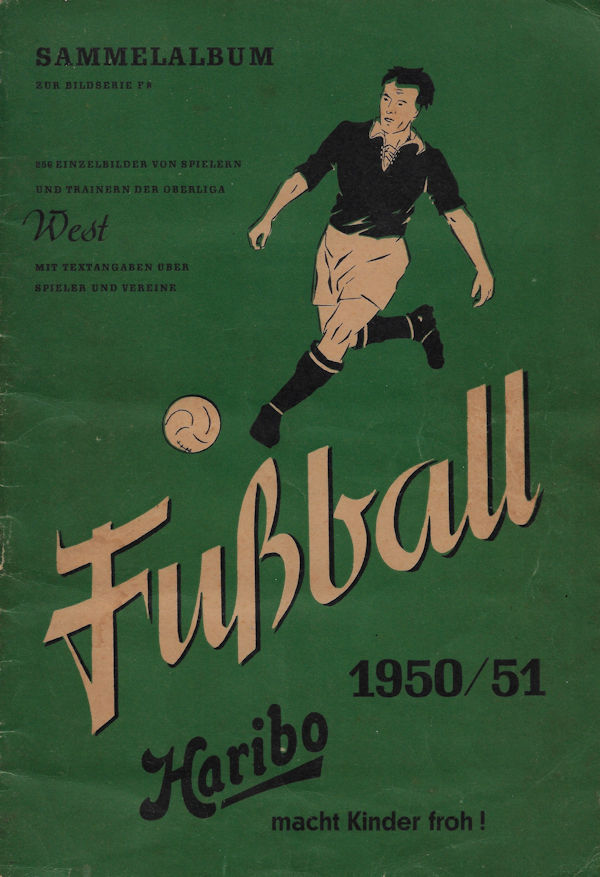 Album Sammelalbum Fußball Fussball 1950/51 Oberliga West Mercator Serie F8