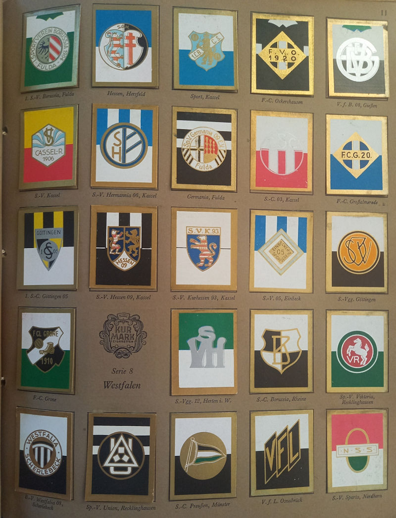 Garbaty Kurmark Sport-Wappen 1 Fussball 1929 Zigarettenfabrik
