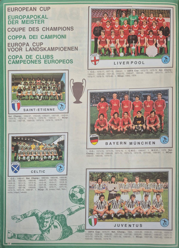 Panini Sport-Superstars Euro Football 1982