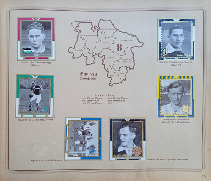 König Fussball Union Cigarettenfabrik Zigaretten 1938