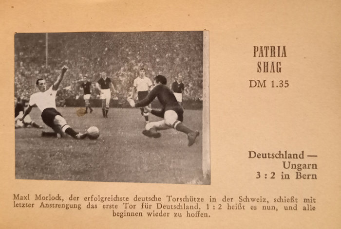 WM 1954 Dobbelmann Deutschland Fussball-Weltmeister 1954-1958