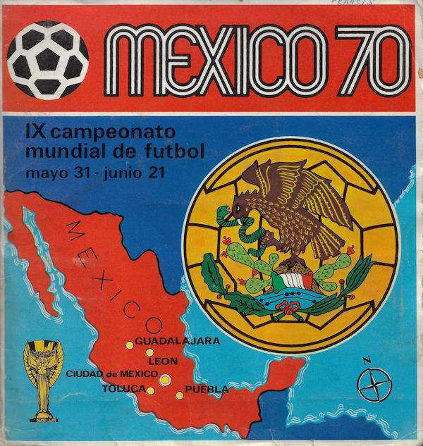 WM 1970 Album Panini World Cup 1970 Mexico Sammelalbum Panini internationale Ausgabe