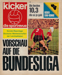 Bundesliga 1965/1966 1965/66 Kicker Sonderheft Vorschau Heft 32