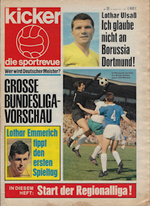 Bundesliga 1967/1968 1967/68 Kicker Sonderheft Vorschau