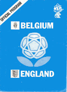 Offizielles Programm Programmheft EM 1980 Belgien-England Pirate