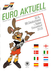 Offizielles Programm Programmheft EM 1988 Gruppe1 Deutschland - Italien