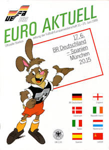Offizielles Programm Programmheft EM 1988 Gruppe1 Deutschland-Spanien