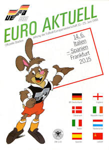 Offizielles Programm Programmheft EM 1988 Gruppe1 Italien-Spanien
