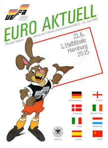 Offizielles Programm Programmheft EM 1988 Halbfinale Deutschland-Niederlande
