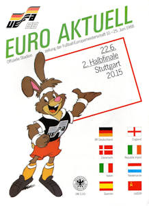 Offizielles Programm Programmheft EM 1988 Halbfinale UdSSR-Italien