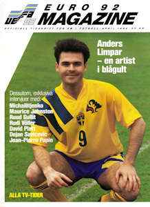 Offizielles Programm Programmheft EM 1992 Gesamtprogramm EURO 92 Magazine officiell tidskrift Tournament brochure