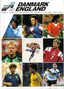 Offizielles Programm Programmheft EM 1992 Gruppe1 Dänemark - England