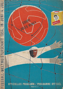 Offizielles Programm official programme Programmheft WM 1954 World Cup 1954 Finale Deutschland Ungarn 3:2 Das Wunder von Bern