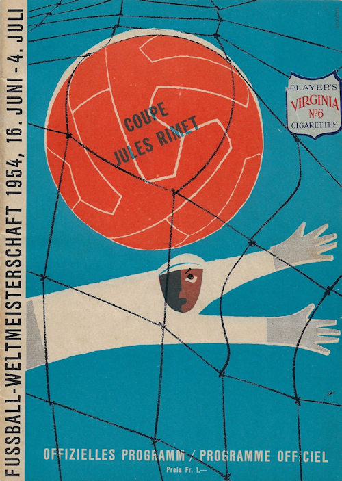 Offizielles Programm official programme Programmheft WM 1954 World Cup 1954 Deutschland Ungarn Gruppenphase Achtelfinale Achtelsfinal