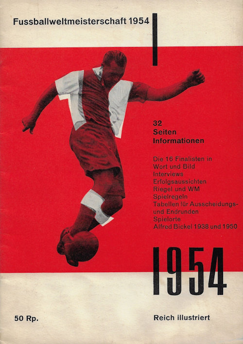 Offizielles Programm official programme Programmheft World Cup 1954 WM 1954 Vorbericht Gesamtprogramm