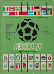 Offizielles Programm official programme Programmheft WM 1970 World Cup 70 Gesamt Gesamtprogramm Spanish Mexican Edition