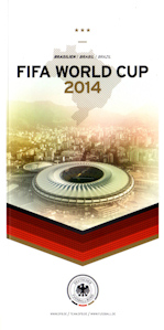 Offizielles Programm official programme Programmheft WM 2014 World Cup 2014 DFB Media-Guide Weltmeisterschaft Brasilien